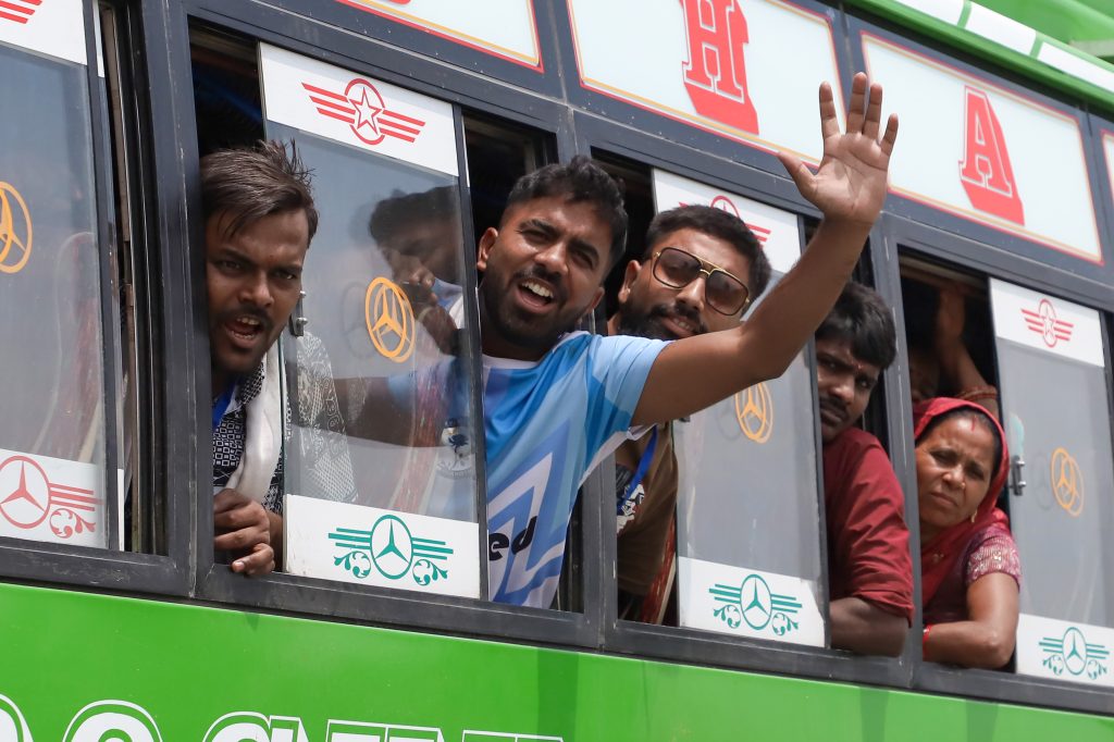 Srinagar:  Amarnath Yatra pilgrims arrives at Pantha Chowk bypass