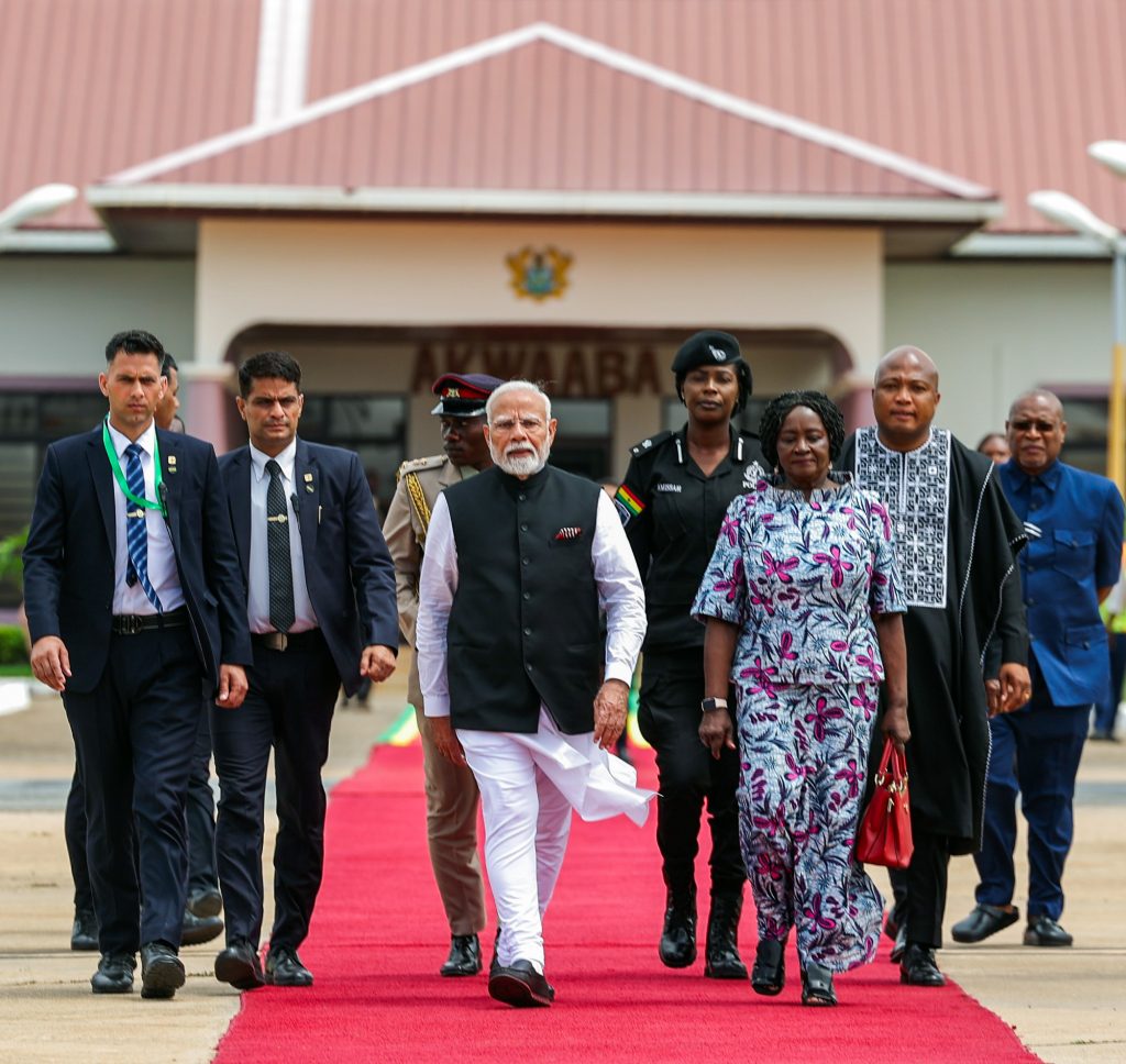 PM Modi concludes visit to Ghana, heads to Trinidad & Tobago for 2nd leg of five-nation tour