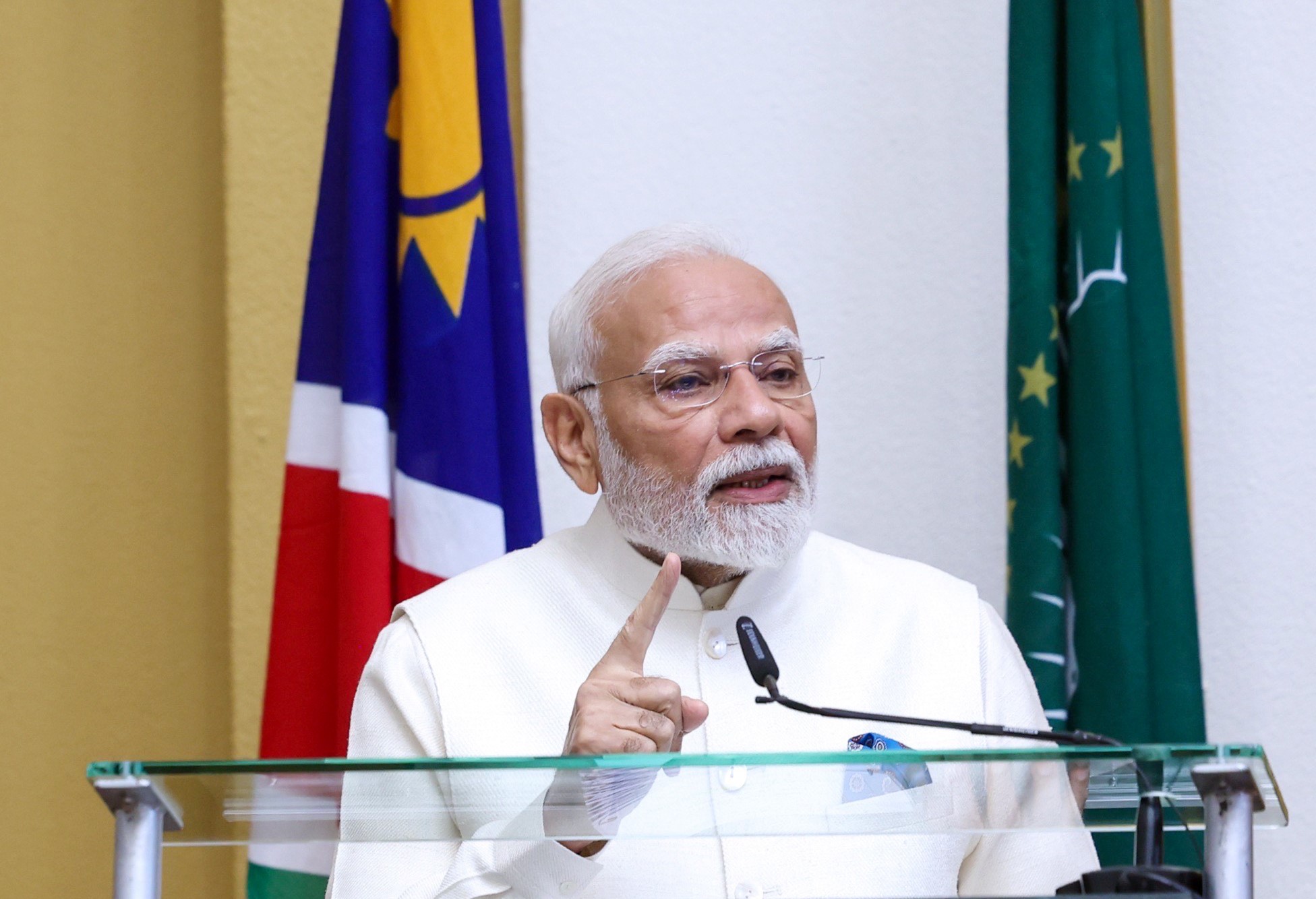 Both countries just warming up, will score faster and more: PM Modi in historic address at Namibian Parliament