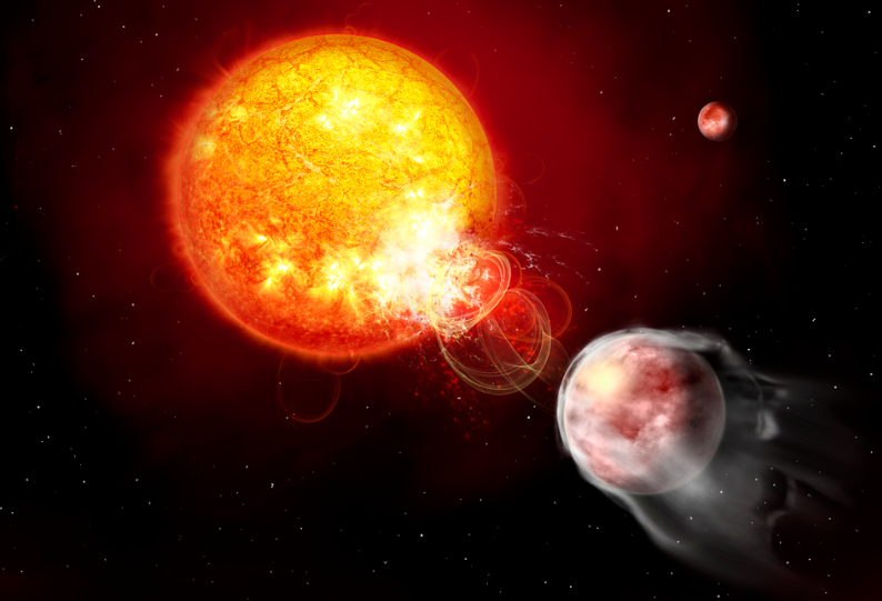Alien planet lashed by huge flares from its ‘angry beast’ star