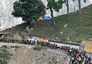 Shobha Karandlaje joins Amarnath Yatra, hails improved facilities at Baltal base camp