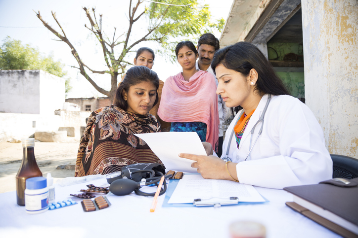 doctor doing social service in village