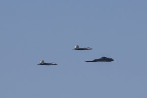 South Korea, Japan and US conduct air drill as defence chiefs meet