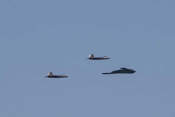 South Korea, Japan and US conduct air drill as defence chiefs meet