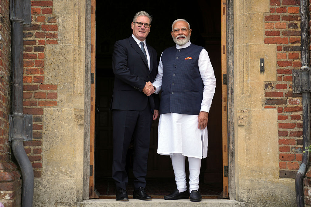 UK Prime Minister Starmer Hosts India's Prime Minister Modi At Chequers