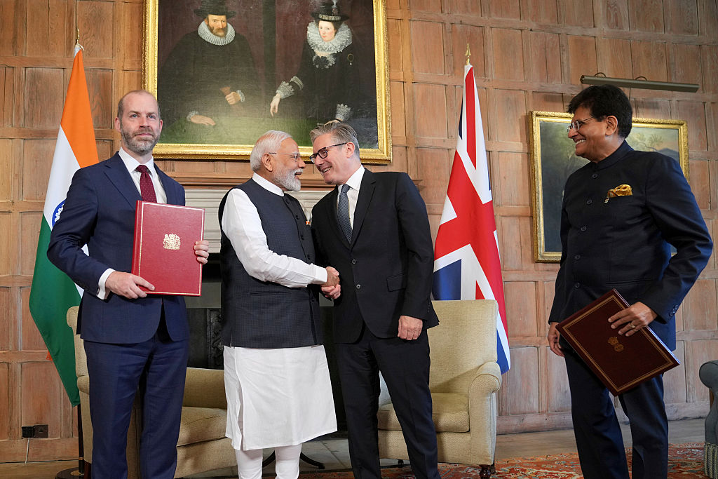UK Prime Minister Starmer Hosts India's Prime Minister Modi At Chequers
