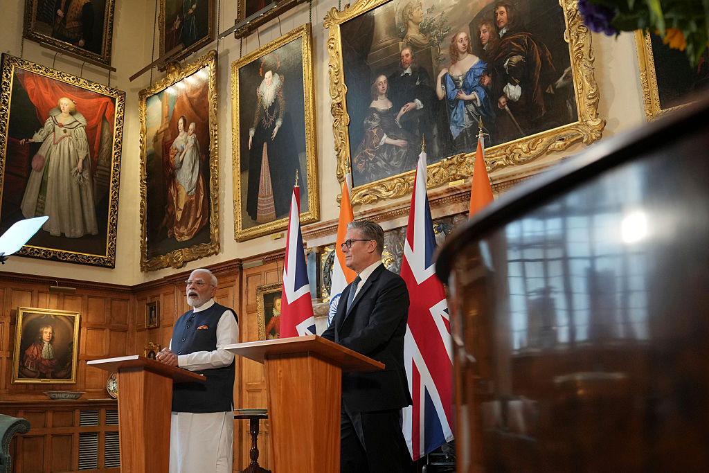 UK Prime Minister Starmer Hosts India's Prime Minister Modi At Chequers
