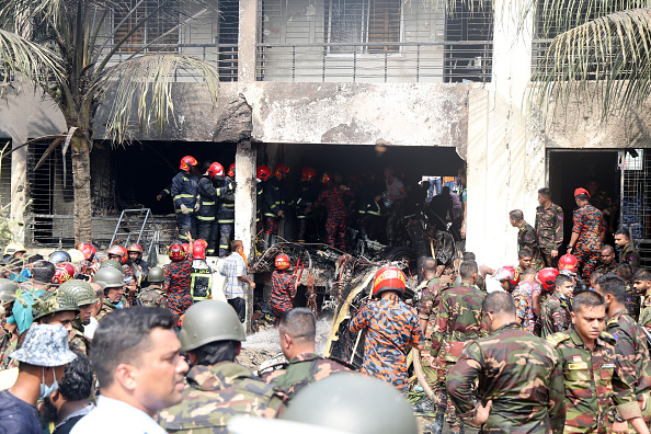 Death toll rises to 27 in Bangladesh air force jet crash, official says