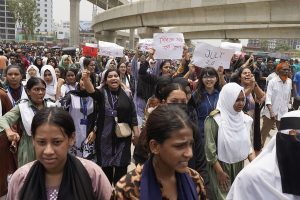 Students protest in Bangladesh after air force jet crash kills 31, mostly children