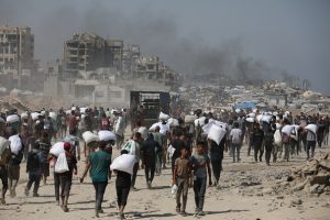 Trump says many are starving in Gaza, vows to set up food centres