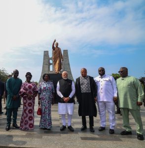 PM Modi pays homage to Kwame Nkrumah, Ghana's founding President