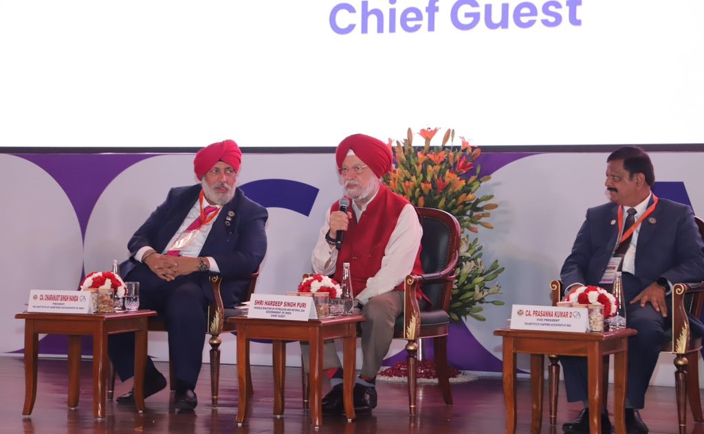 Hardeep Singh Puri highlights India’s economic milestones and reforms at ICAI Foundation Day