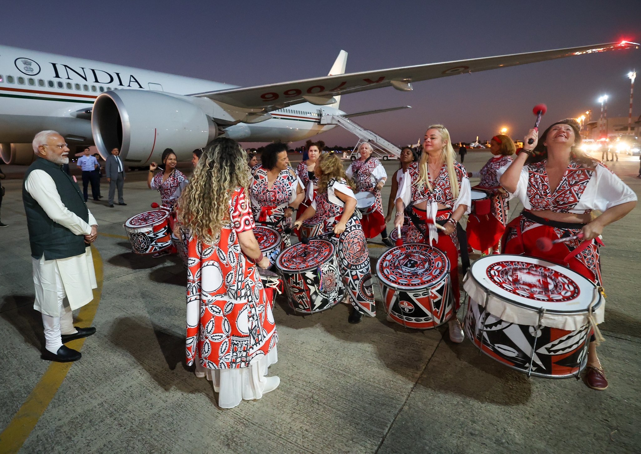 PM Modi gets warm welcome from Indian diaspora as he arrives in Brasília for state visit