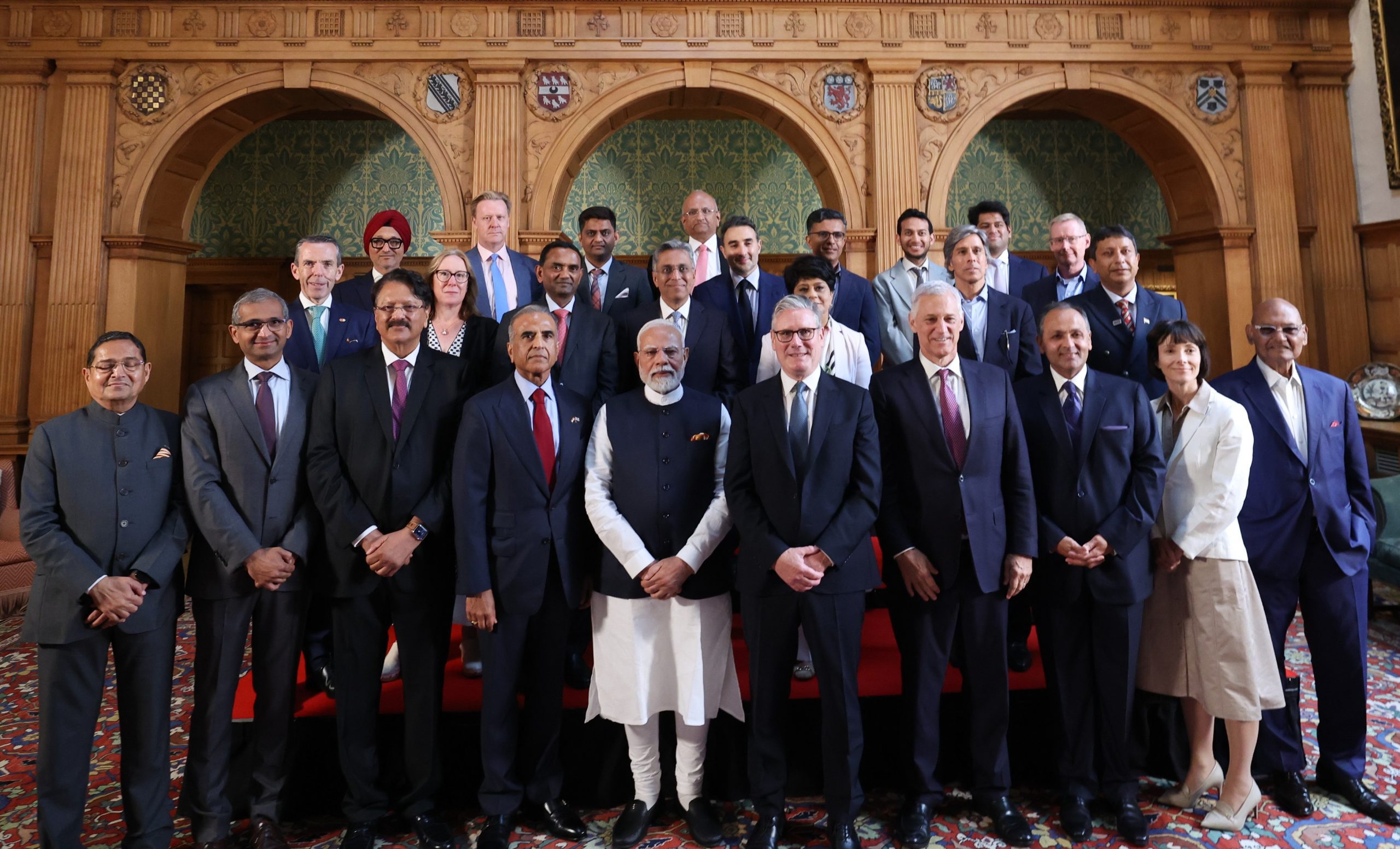 PM Modi, UK PM meet industry leaders following India-UK trade pact