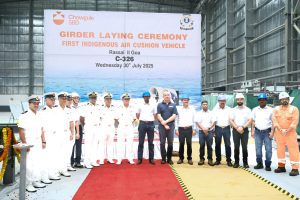 Construction of India’s first indigenous hovercraft for Coast Guard begins at Goa Shipyard
