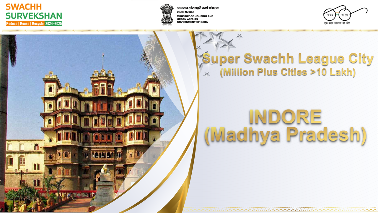 Indore, Surat, Navi Mumbai top Swachh Survekshan 2024-25 rankings