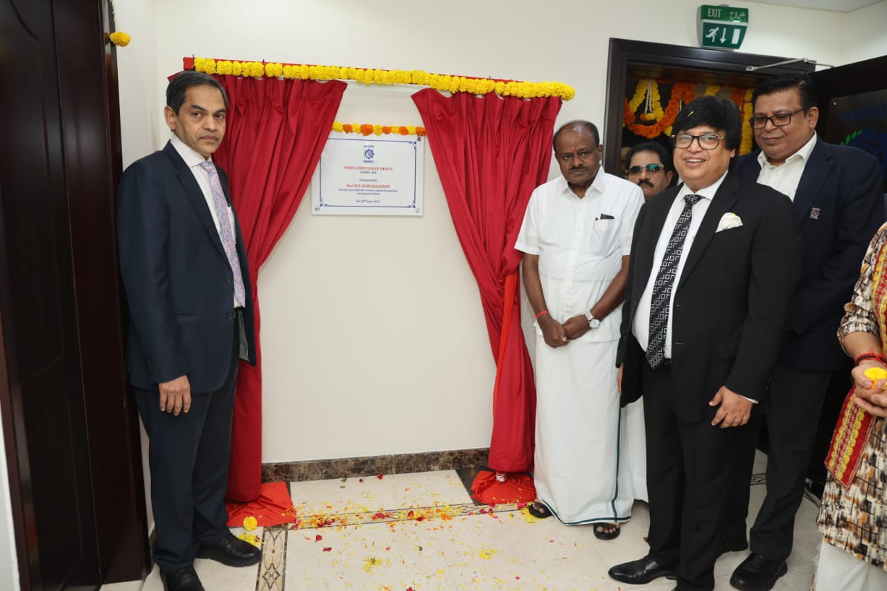Union Minister HD Kumaraswamy Inaugurates NMDC and MECON International Offices in Dubai