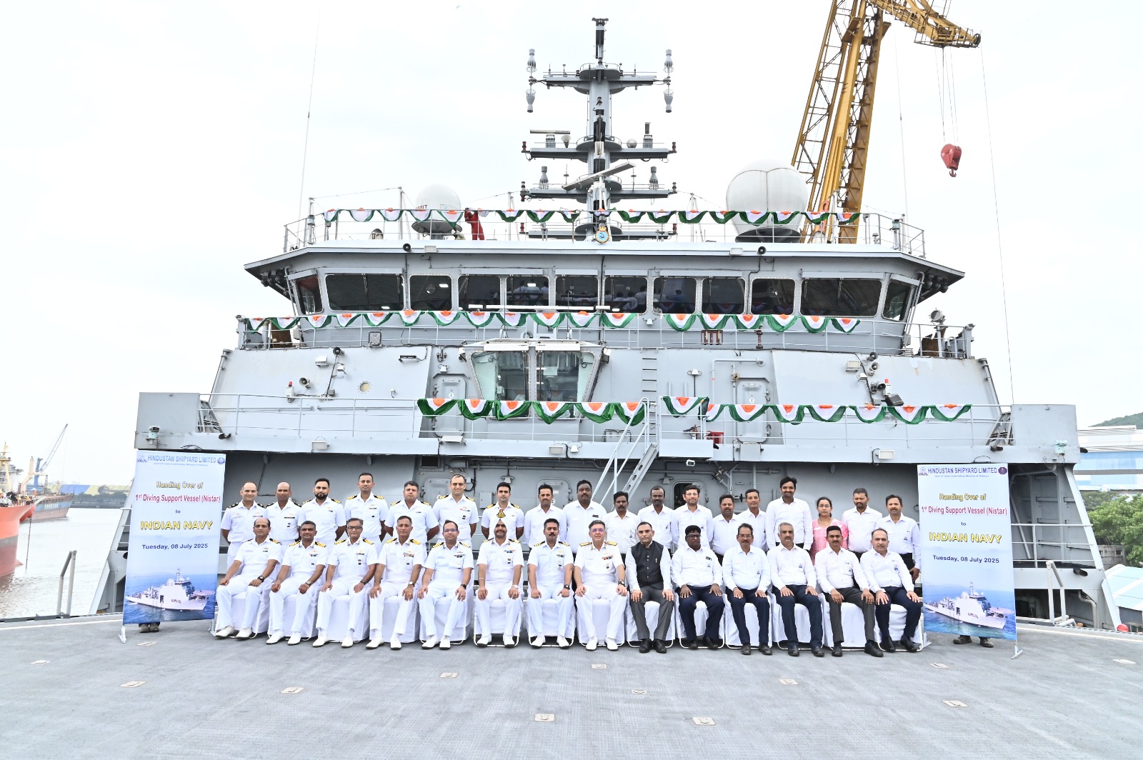 Indian Navy inducts ‘Nistar’, first indigenous diving support vessel