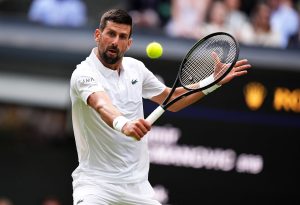 Wimbledon: Djokovic hits century to lead veterans into last 16, Krejcikova crashes
