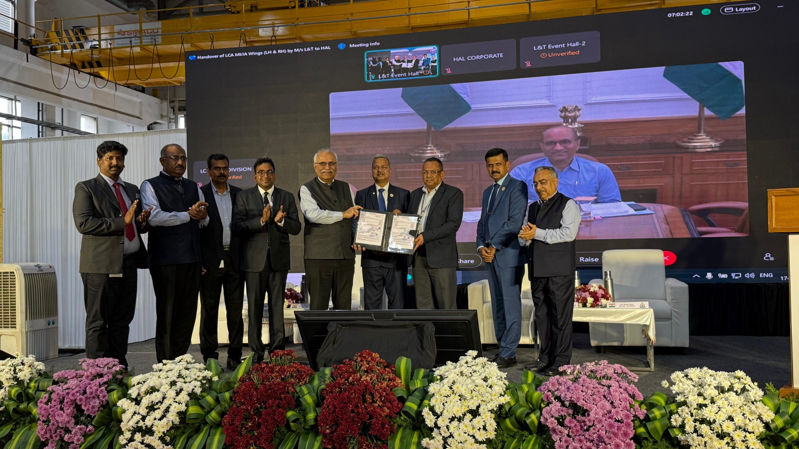 HAL receives first set of wing assemblies for LCA Mk1A from L&T