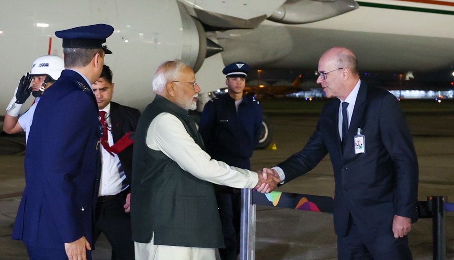 PM Modi receives grand welcome in Brazil, interacts with Indian Diaspora