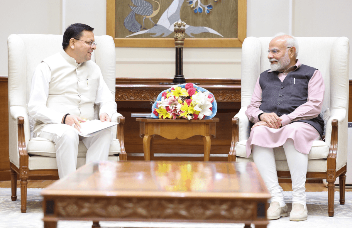 Chief Ministers of Uttarakhand and Mizoram meet Prime Minister Modi in New Delhi