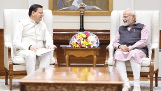 Chief Ministers of Uttarakhand and Mizoram meet Prime Minister Modi in New Delhi