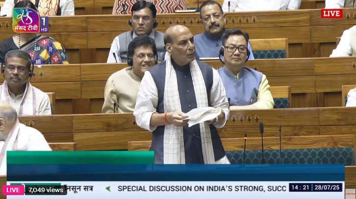 Rajnath Singh initiates discussion on Operation Sindoor in Lok Sabha