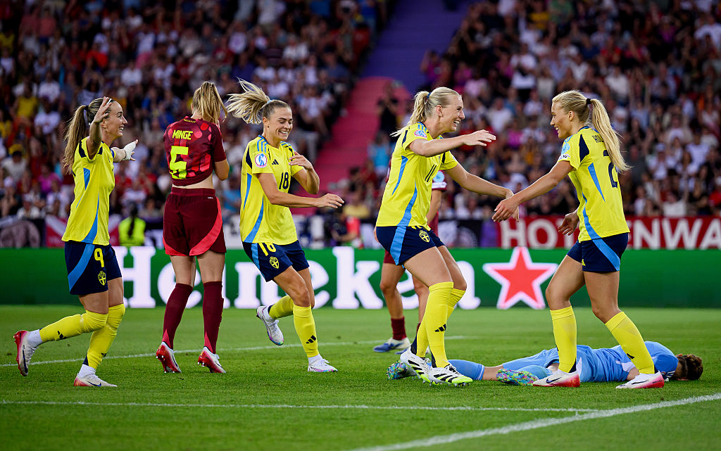 Women’s Euro 2025: Sweden storm to group victory with 4-1 win over Germany