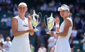 Kudermetova and Mertens win Wimbledon women’s doubles title