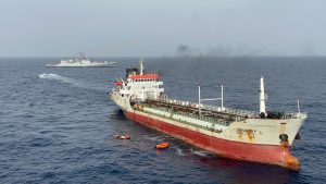 Navy rescues 14 Indian crew members from burning vessel in Arabian Sea