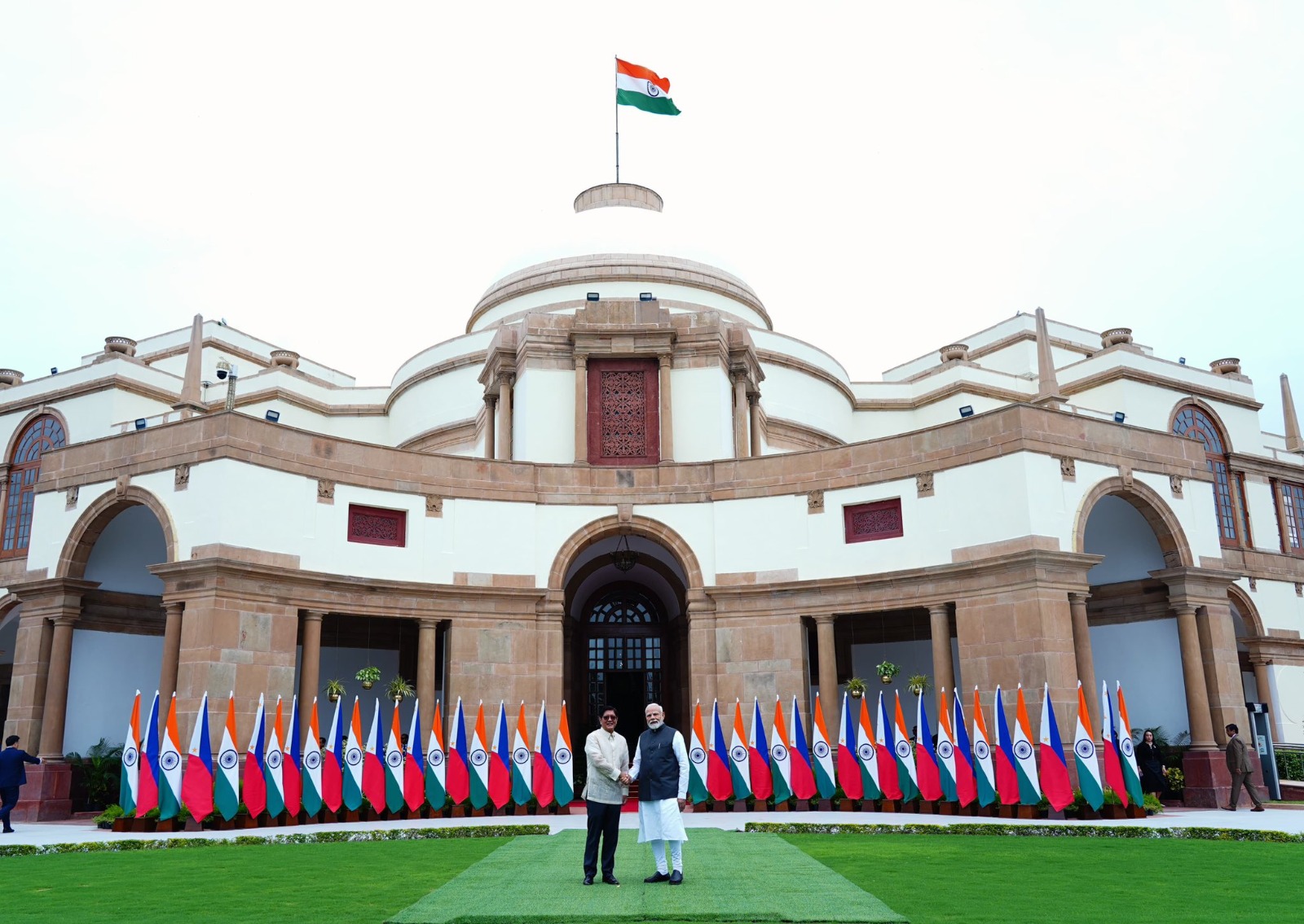 PM Modi welcomes Philippines President Marcos at Hyderabad House; discussions set to strengthen bilateral relations
