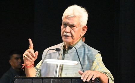Lieutenant Governor Manoj Sinha hands over appointment letters to 158 NoKs of terror victims in Srinagar