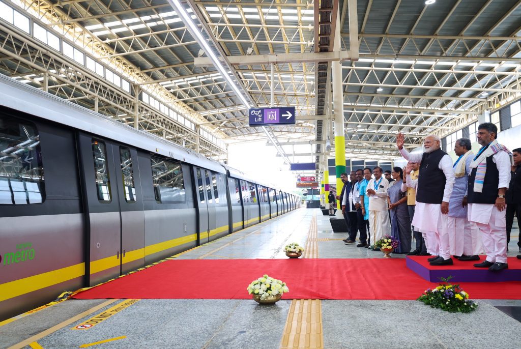 PM Modi inaugurates Yellow Line of Bengaluru Metro