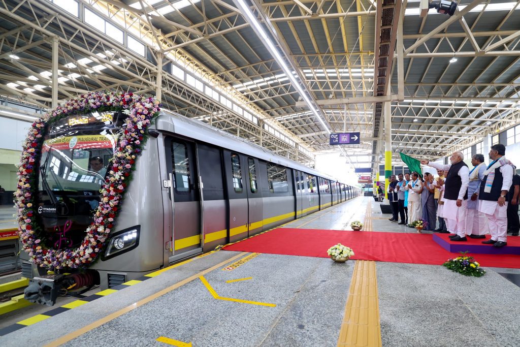 PM Modi inaugurates Yellow Line of Bengaluru Metro