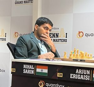 Nihal Sarin stuns Arjun Erigaisi as Keymer extends lead at Chennai Grand Masters 2025