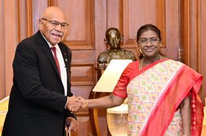Fiji Prime Minister meets President Murmu in Rashtrapati Bhavan