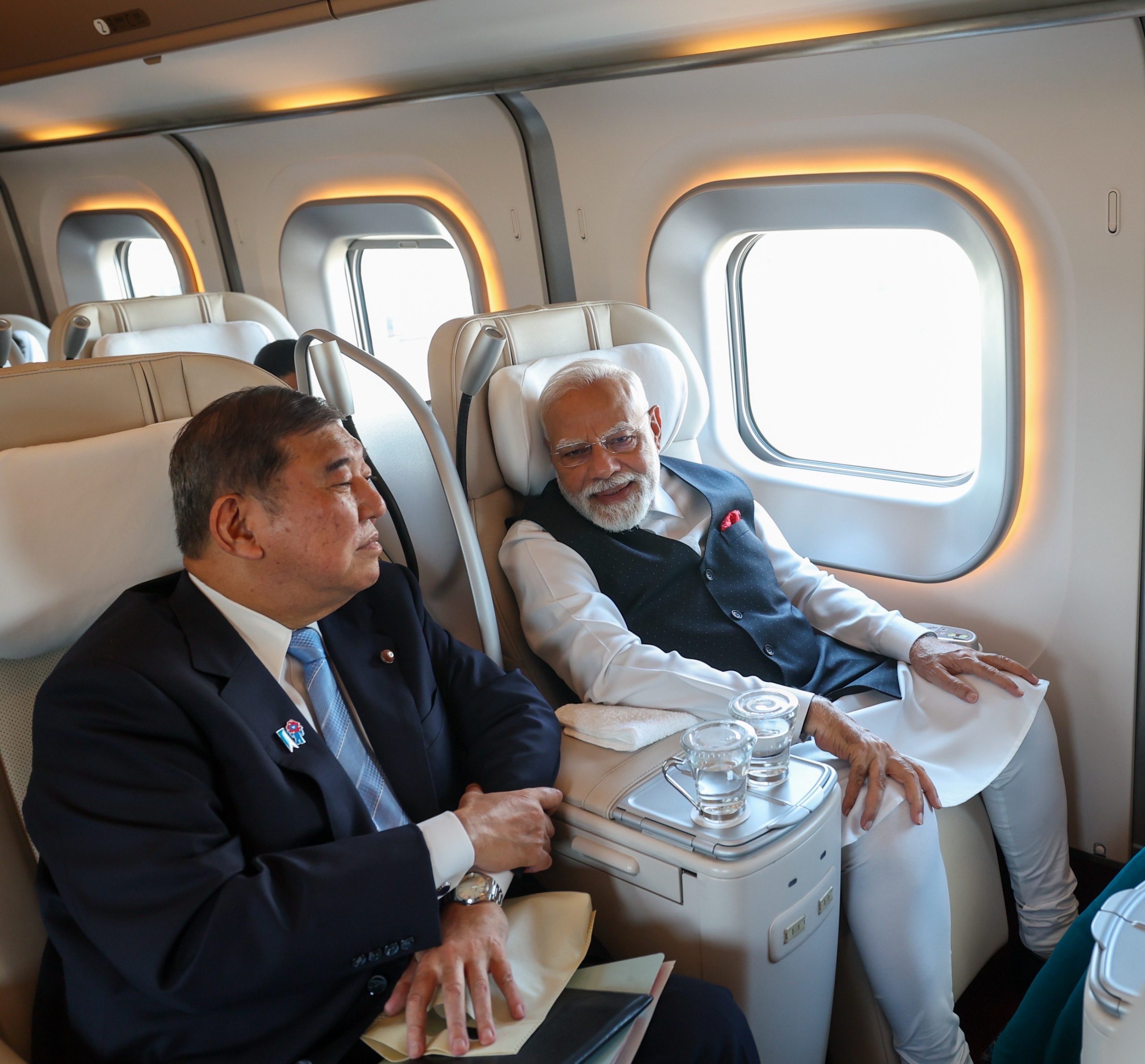 PM Modi reaches Sendai; travels with Japanese PM Ishiba on iconic Shinkansen
