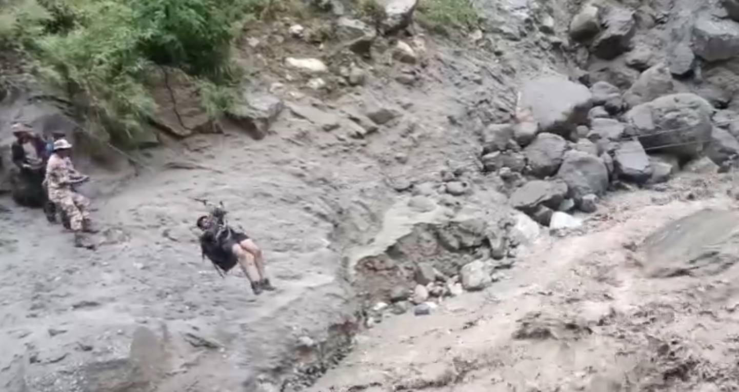 Bridges washed away in Himachal Pradesh, 413 pilgrims rescued from Kinnaur Kailash trek by ITBP, NDRF