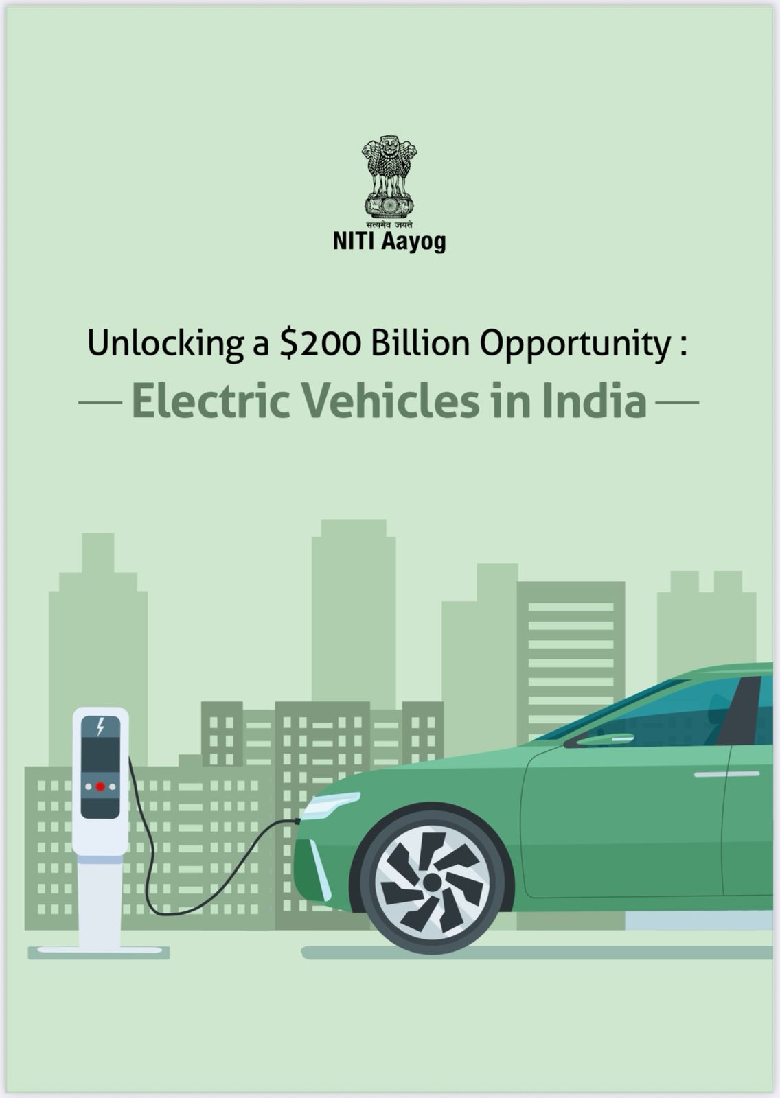 NITI Aayog launches report on $200 billion electric vehicle opportunity in India