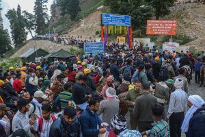 Amarnath Yatra suspended from Jammu for second day; over four lakh pilgrims have visited so far