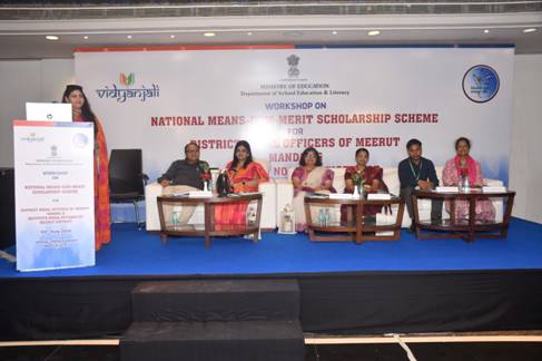 Awareness session on National Means-cum-Merit Scholarship Scheme held in Meerut