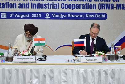 India, Russia sign protocol to deepen industrial ties at 11th Working Group Session