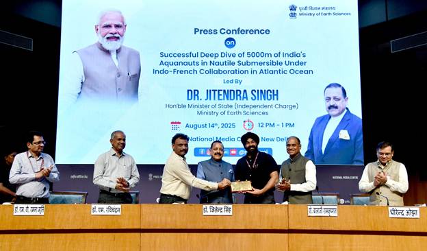 India’s aquanauts dive to 5,000 meters in Atlantic, joining elite nations: Jitendra Singh