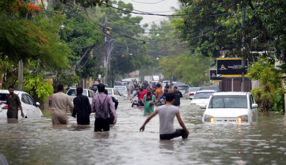 Pakistan’s financial capital Karachi hit by torrential rain and flooding
