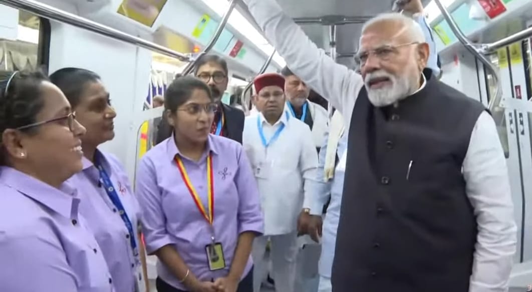 Bengaluru: PM Modi takes Metro ride with students, engages in candid conversation