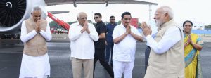 Prime Minister Modi receives heartfelt farewell at Ahmedabad airport