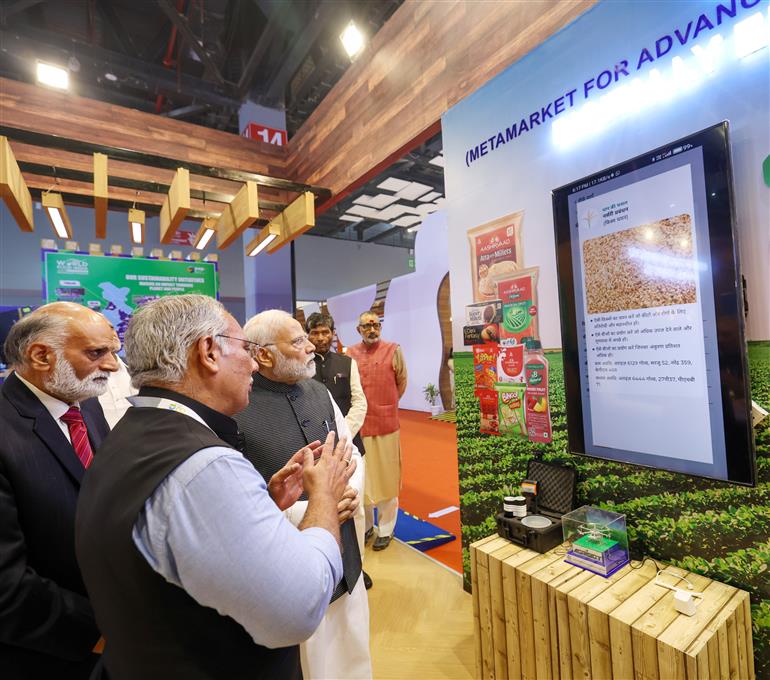 New Delhi : PM Narendra Modi attends the World Food India 2023 event at Bharat Mandapam