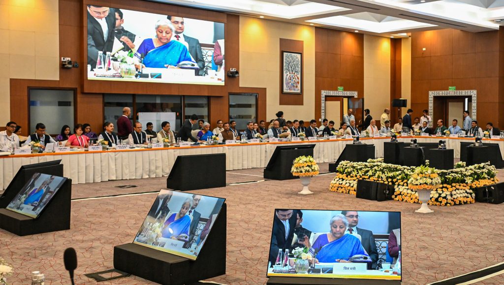Nirmala Sitharaman chairs the 56th meeting of the GST Council