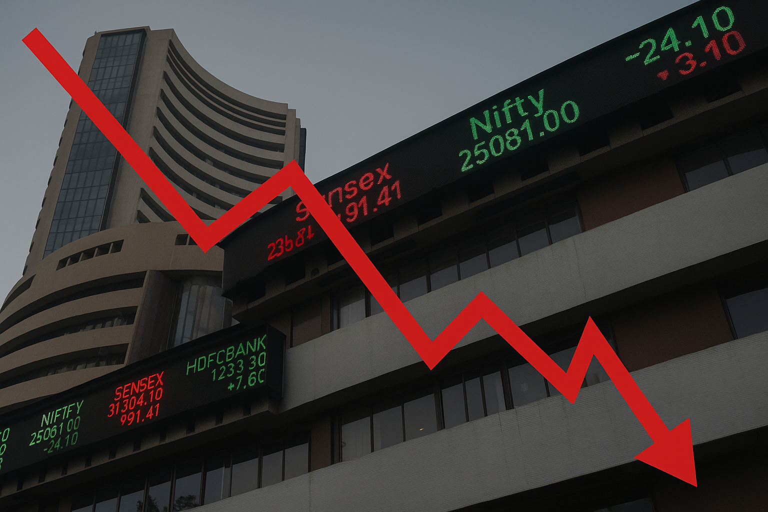 Stock market ends sharply lower on US pharma tariffs, Nifty below 24,700